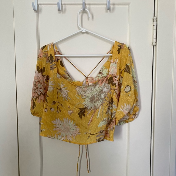 H&M tie back blouse- Size XL - Picture 2 of 4
